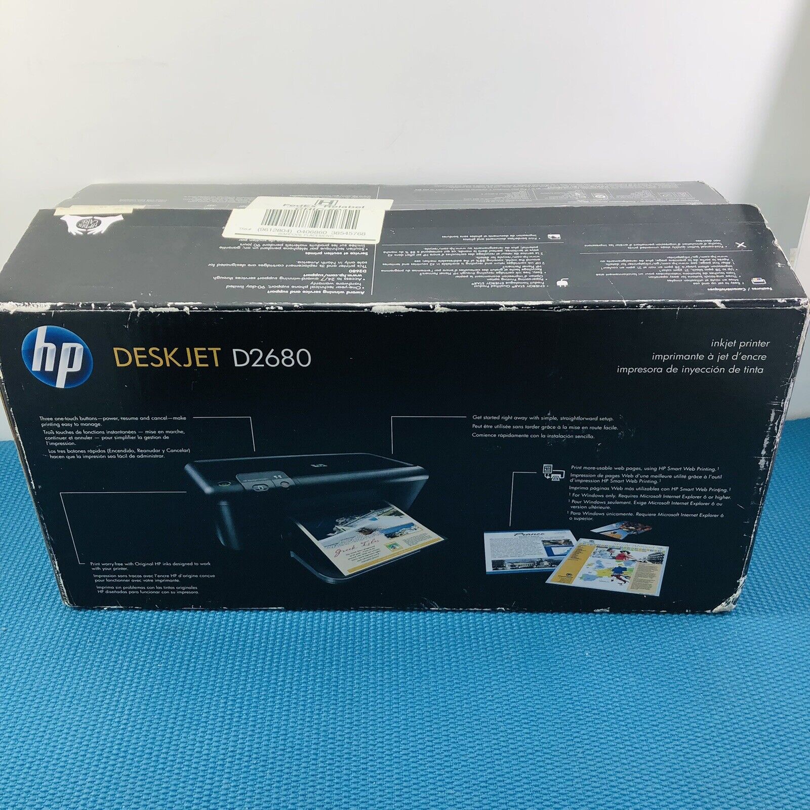 New HP DeskJet D2680 Standard Inkjet Printer - Open Box