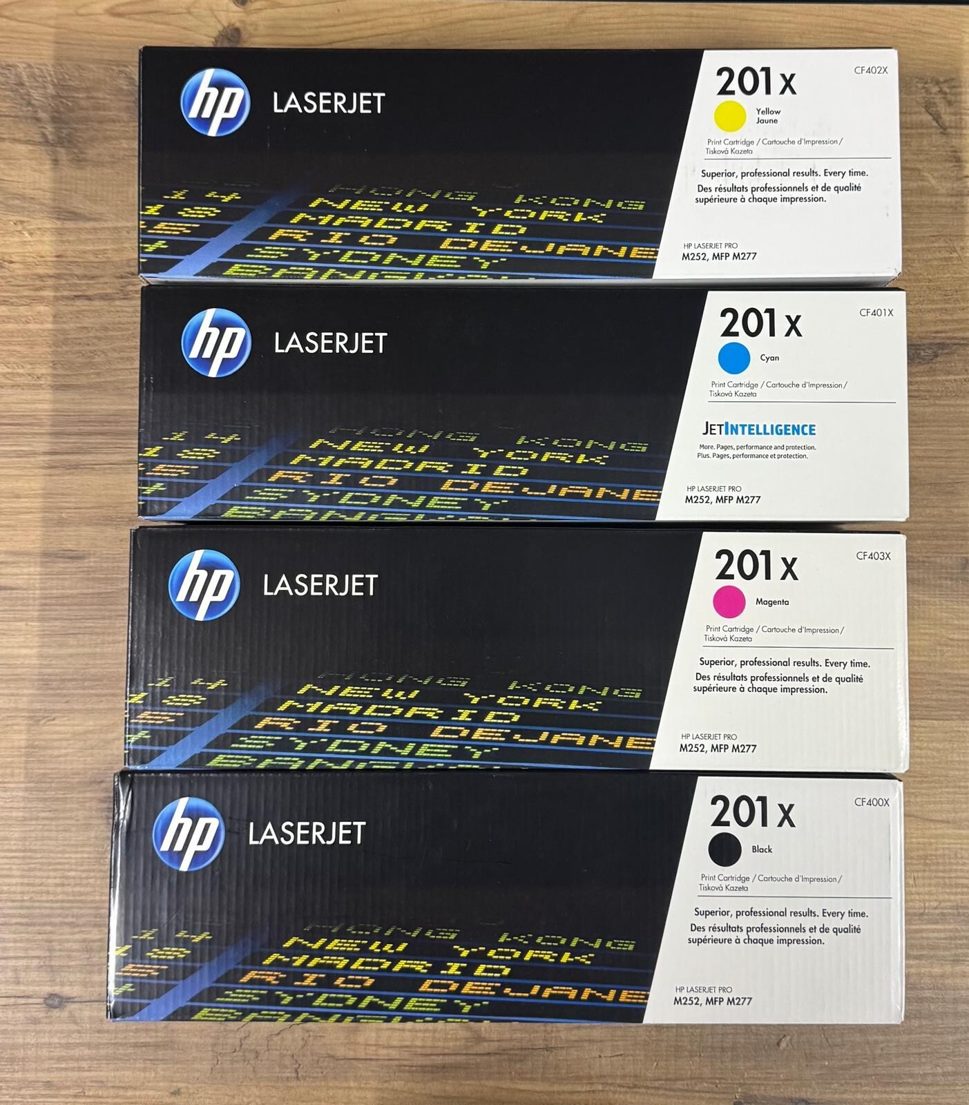 HP 201X Black, Cyan, Magenta, Yellow High-yield Toner Cartridges (4-pack)