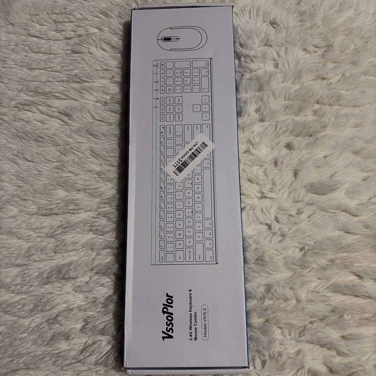 Vssoplor Vive Comb 2.4GHz Wireless Keyboard and Mouse Combo