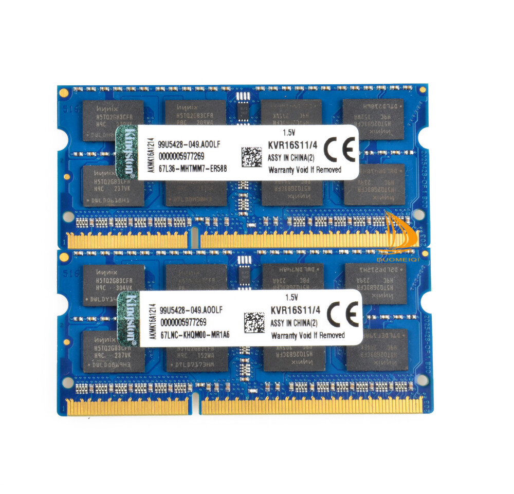 8GB Kingston 2x 4GB 2RX8 PC3-12800S DDR3 1600Mhz SODIMM 1.5V Laptop Memory RAM %