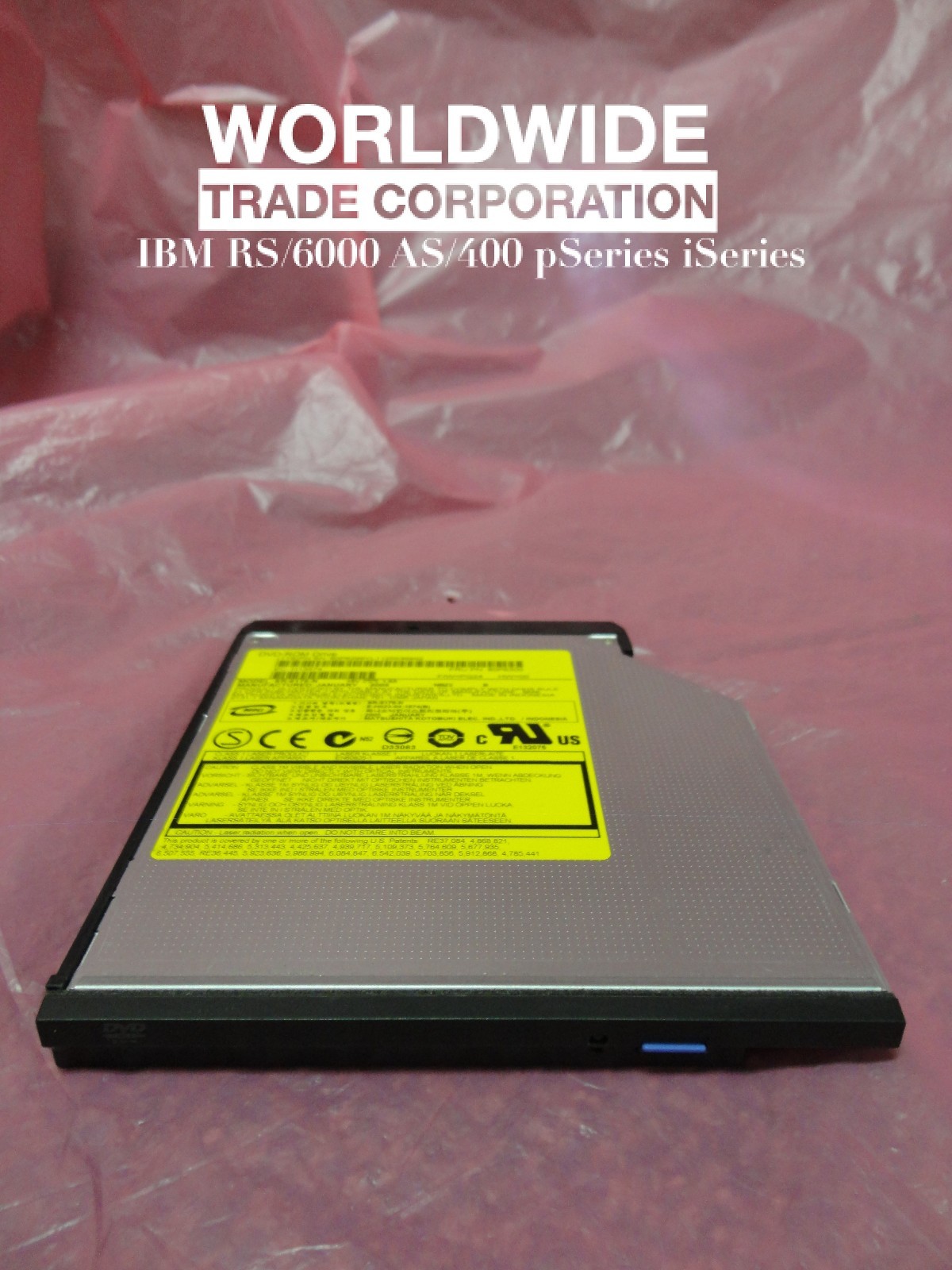 IBM 80P6300 1994 4.7GB 8x/24x IDE Slimline DVD-ROM Drive pSeries