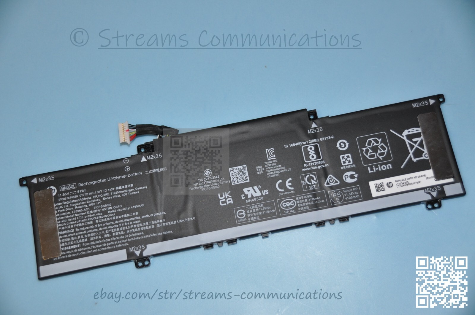 HP Envy x360 15-ES 15M-ES 15-EU 15-es0003ca 15-es2083cl OEM Laptop Battery