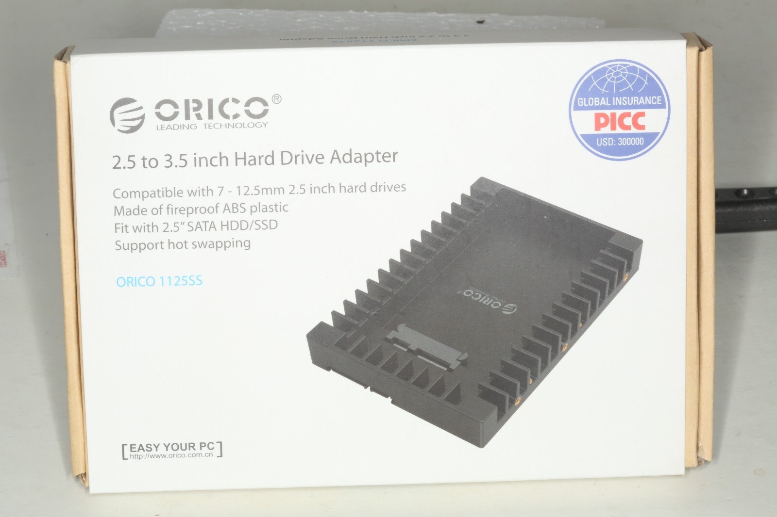 Orico SATA III 2.5 to 3.5 inch Hard Drive Adapter Converter - In OEM Packaging
