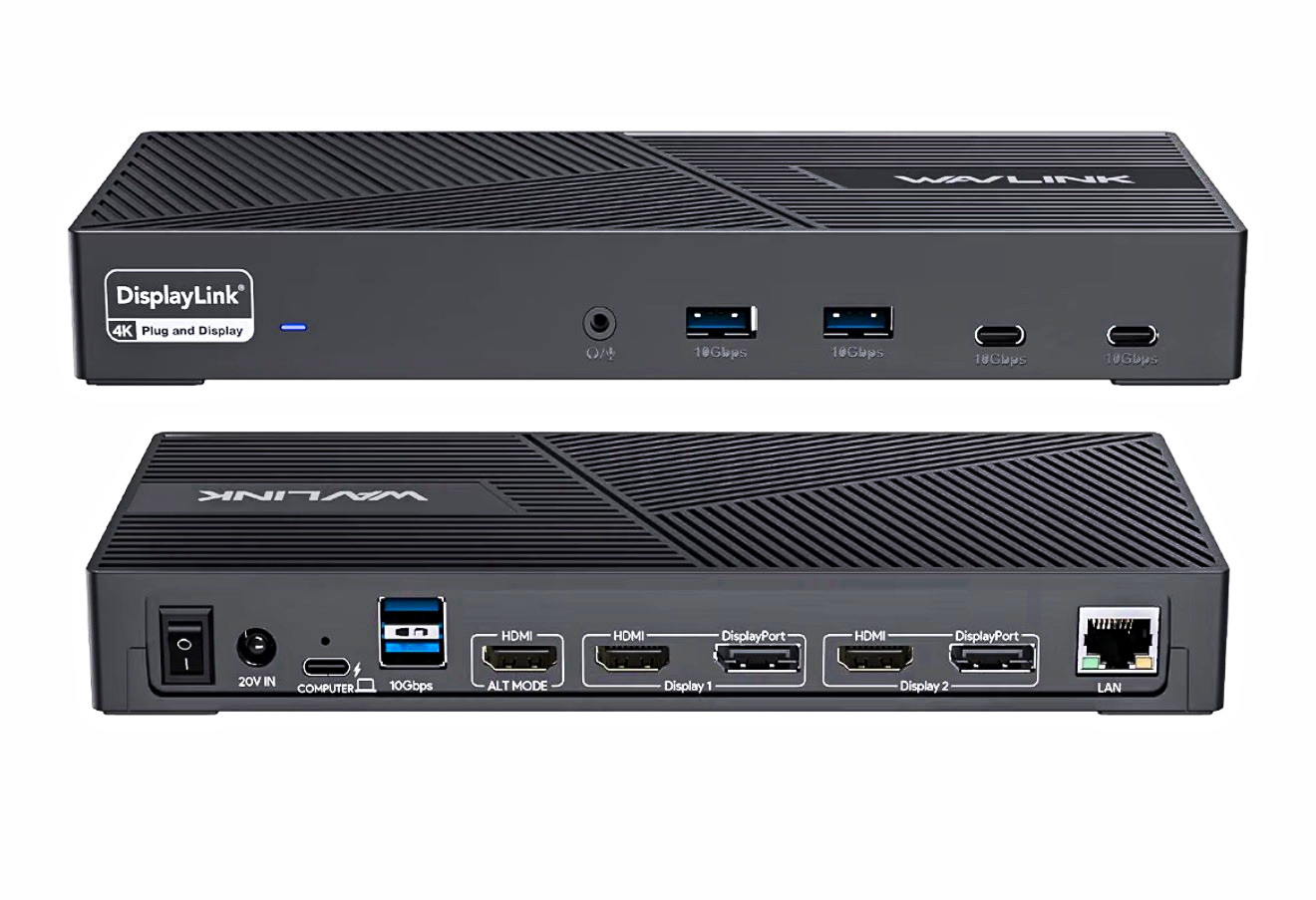 Wavlink DisplayLink 15-in-1 USB-C Docking Station Triple 4K HDMI DP PD
