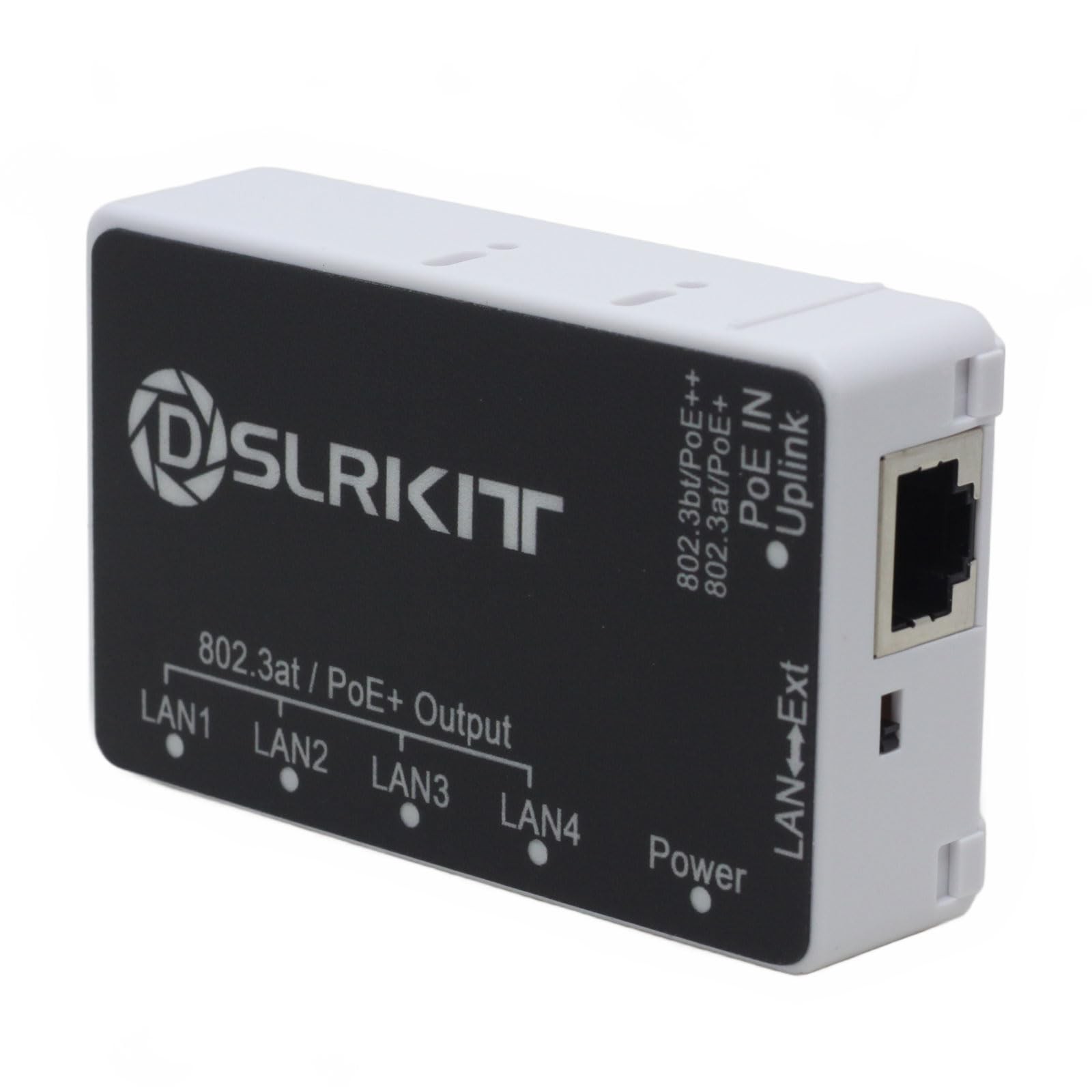 PoE++ 90 Watt 5 Port Gigabit PoE Passthrough Switch Extender Repeater 802.3bt