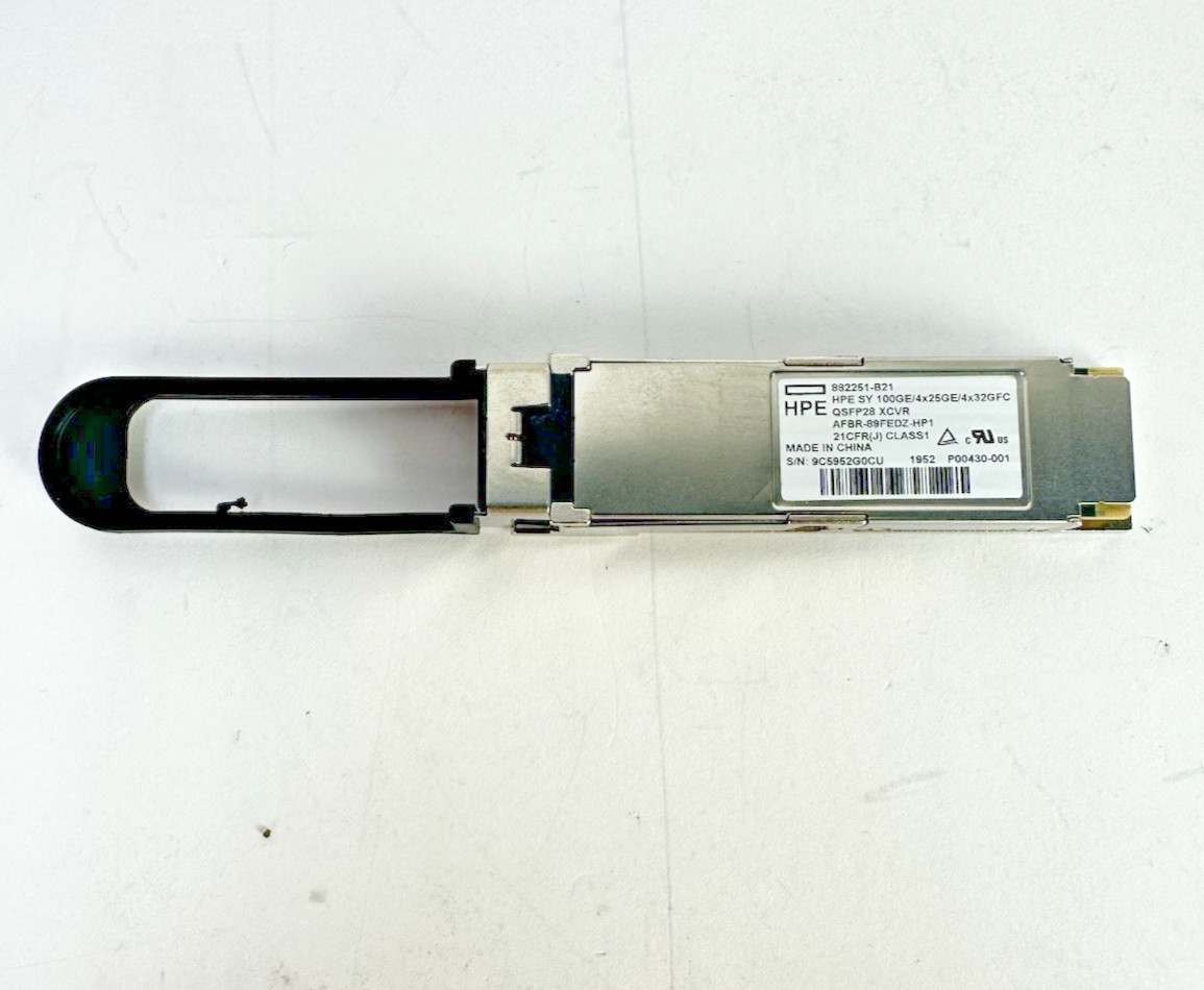 HPE Synergy 100GbE/4x25GbE/4x32Gb FC QSFP28 Transceiver P00430-001 100G 25G 32G