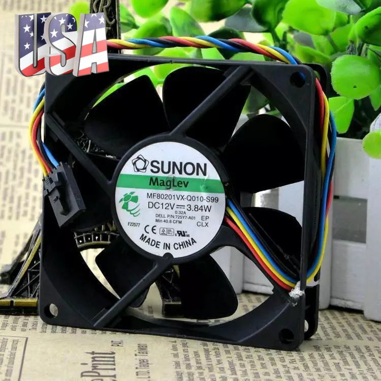 1PCS NEW SUNON MF80201VX-Q010-S99 12V 3.84W 8020 8CM 4-Wire Cooling Fan
