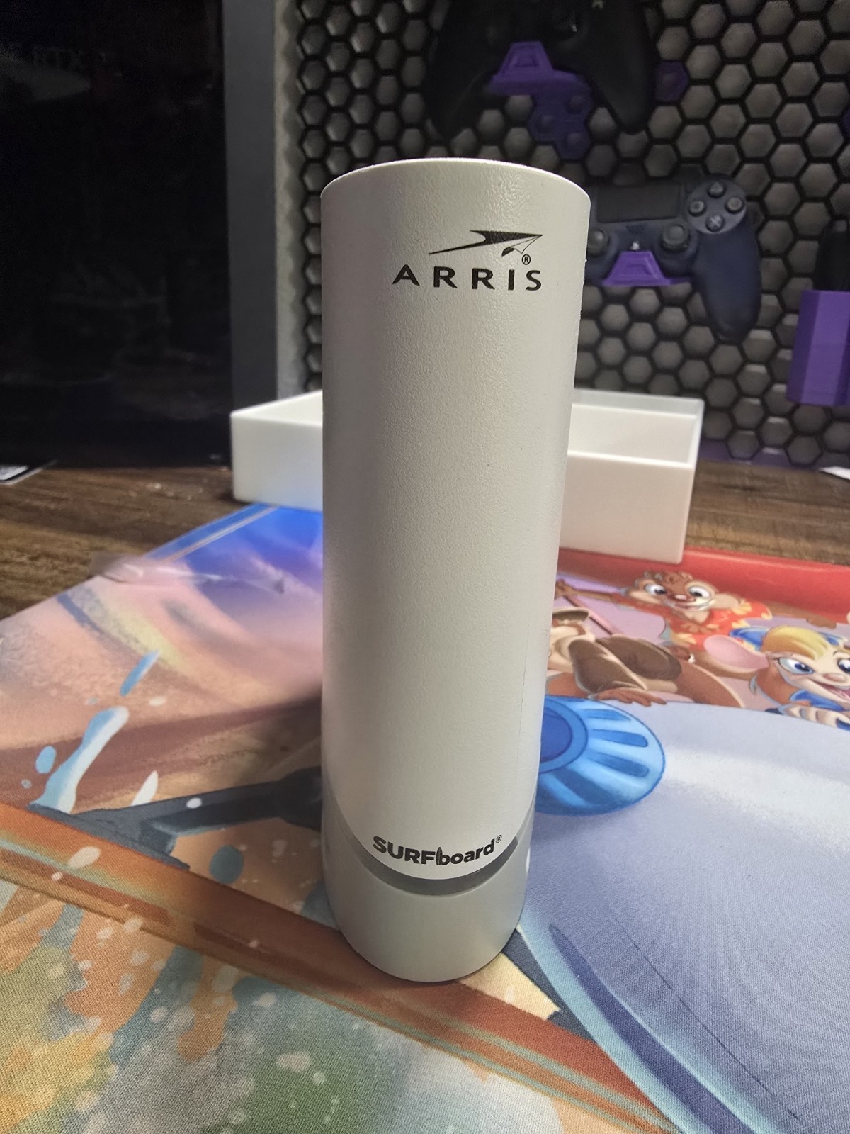 ARRIS SURFboard S33v2 DOCSIS 3.1 White Cable Modem W / Power Cord TESTED Bin13