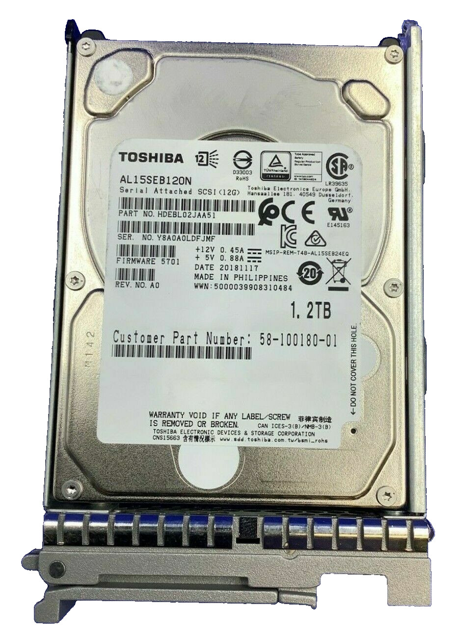 UCS-HD12TB10K12G Cisco 1.2TB 10000RPM 12Gbps 2.5" SAS HDD Hard Drive AL15SEB120N