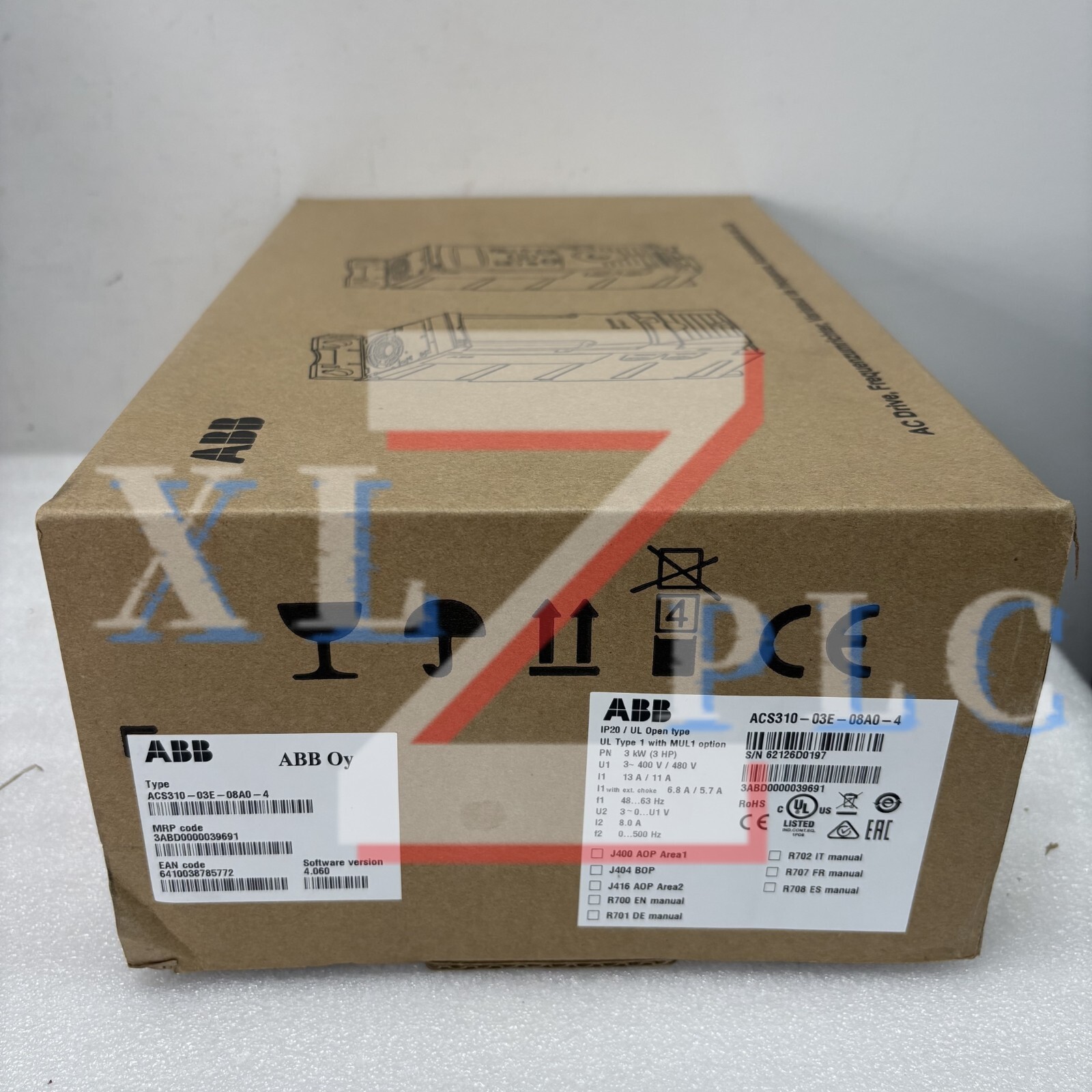 1PCS  New ABB ACS310-03E-08A0-4 Frequency Converter In Box*