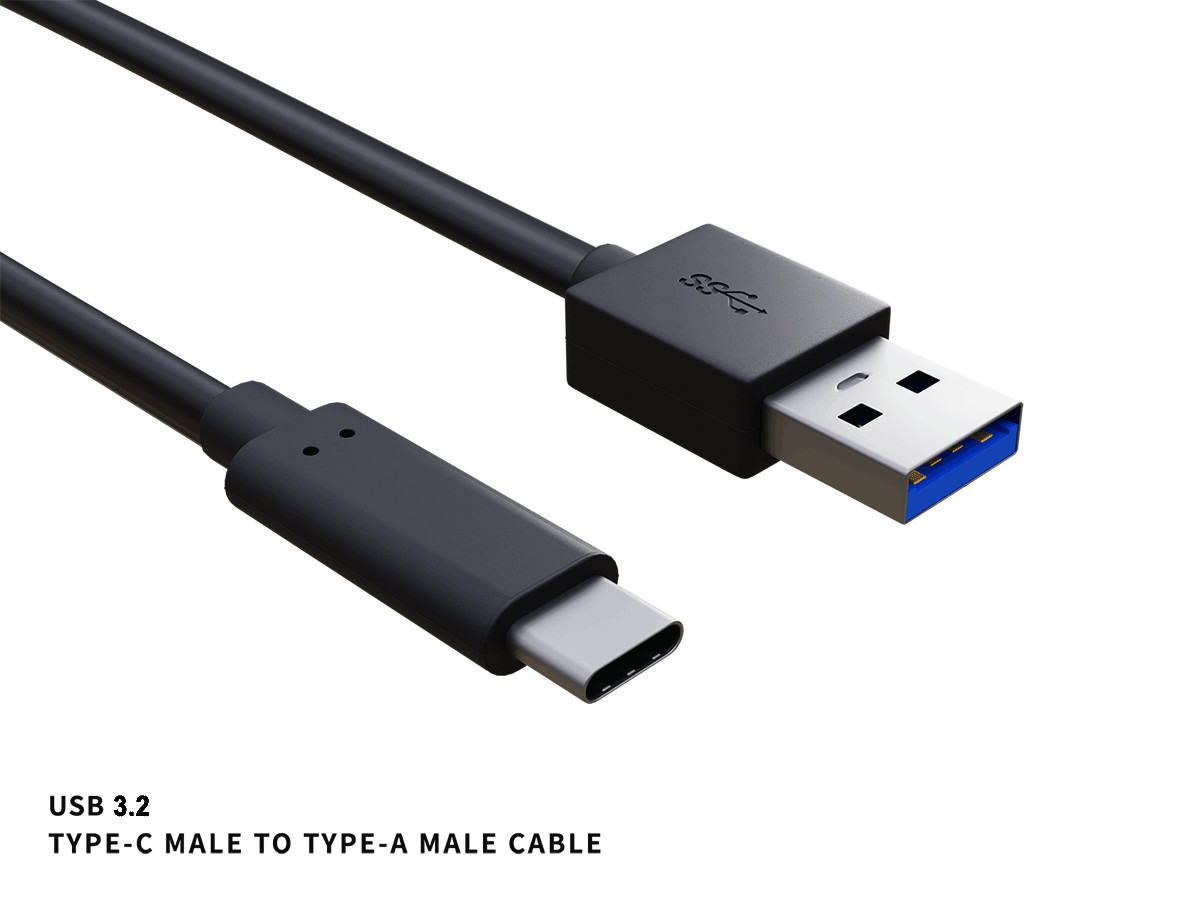 1m USB 3.2 Cable Gen 2x1 Type C to Type A Male to Male Cable, Up to 10 Gbps, ...