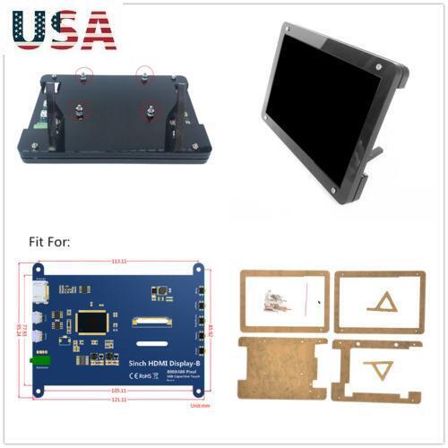 5 inch HDMI Display Case LCD HD Capacitive Touch Screen Stand For Raspberry Pi