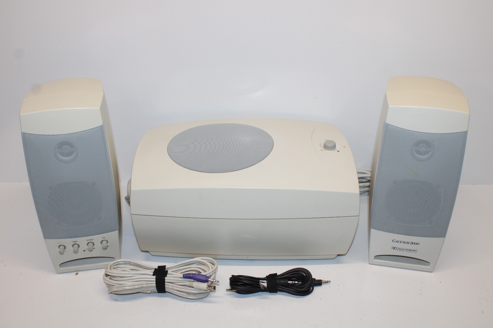 Altec Lansing ACS251 Subwoofer & ACS410 Desktop PC Speaker Set-Tested & Working