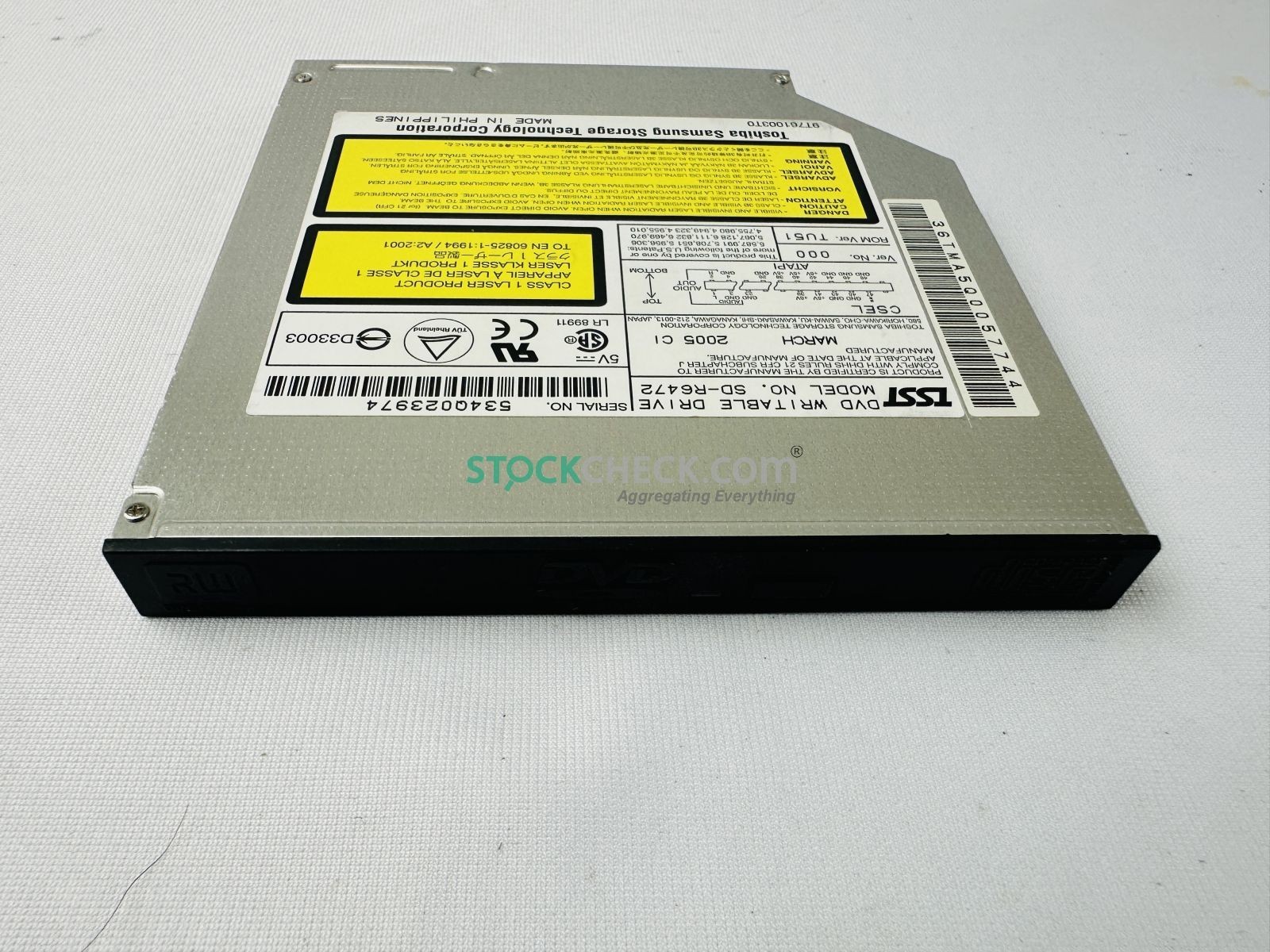 Toshiba Samsung Storage Technology SD-R6472 DVD Rewritable Drive