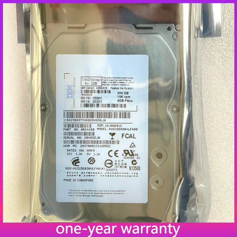 IBM 42D0417 42D0410 42D0413 300GB 15K RPM 4GBPS DS4700 fibre channel hard drive