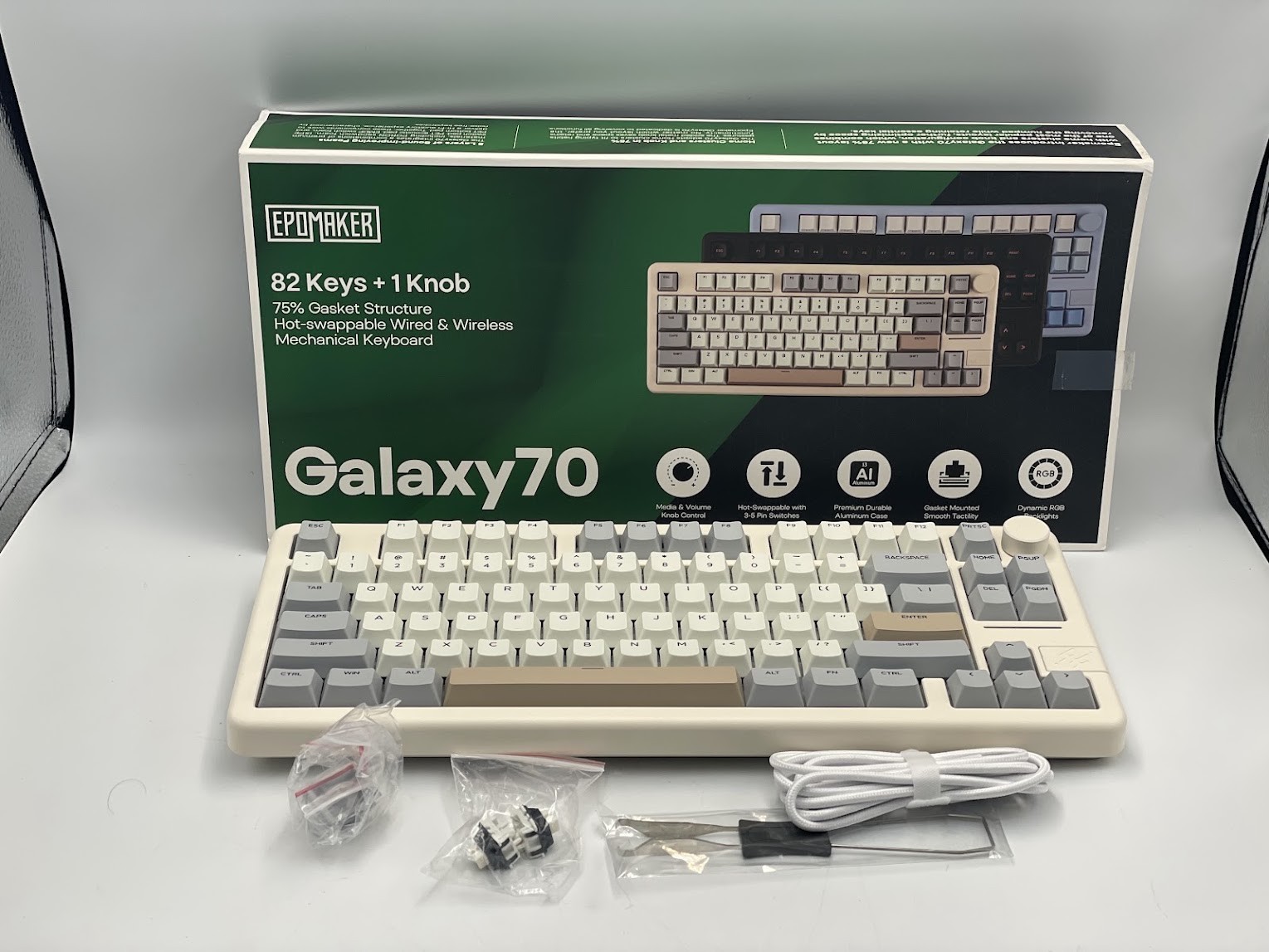 Epomaker Galaxy70 Mechanical keyboard - No Dongle