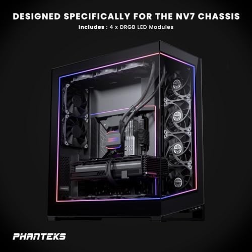BLACK - PHANTEKS NV7 PREMIUM DRGB KIT, 4X D/A-RGB LED MODULES FOR NV7 OUTER