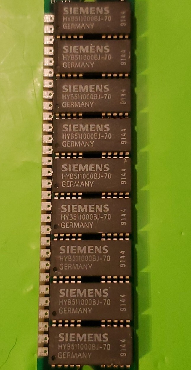 SIEMENS HYM91000S-70 1MB SIMM MEMORY MODULE 30-PIN