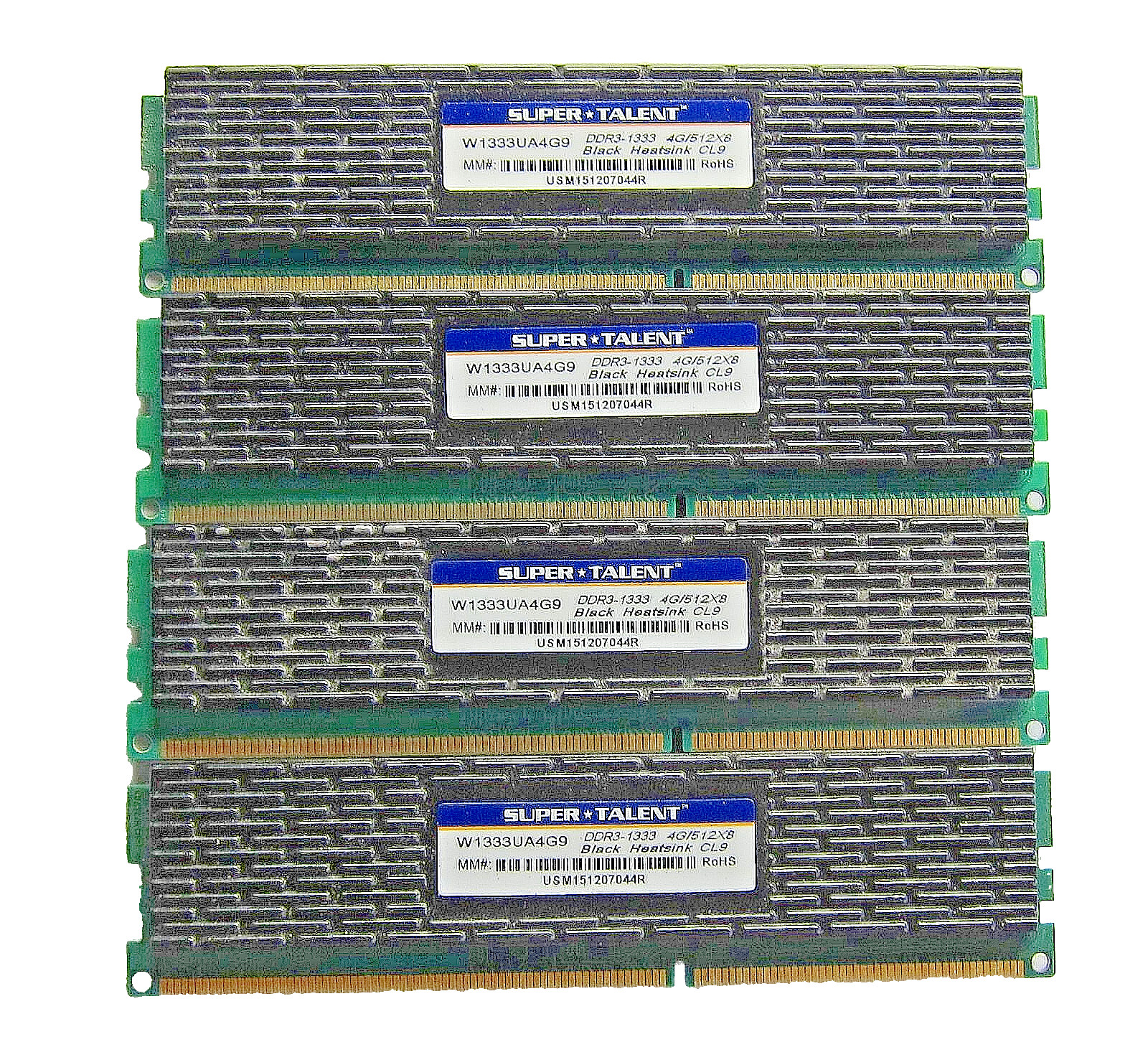 16GB (4X4GB) Genuine Super Talent DDR3-1333 4GB/512Mx8 CL9 RAM for M4A79T Deluxe