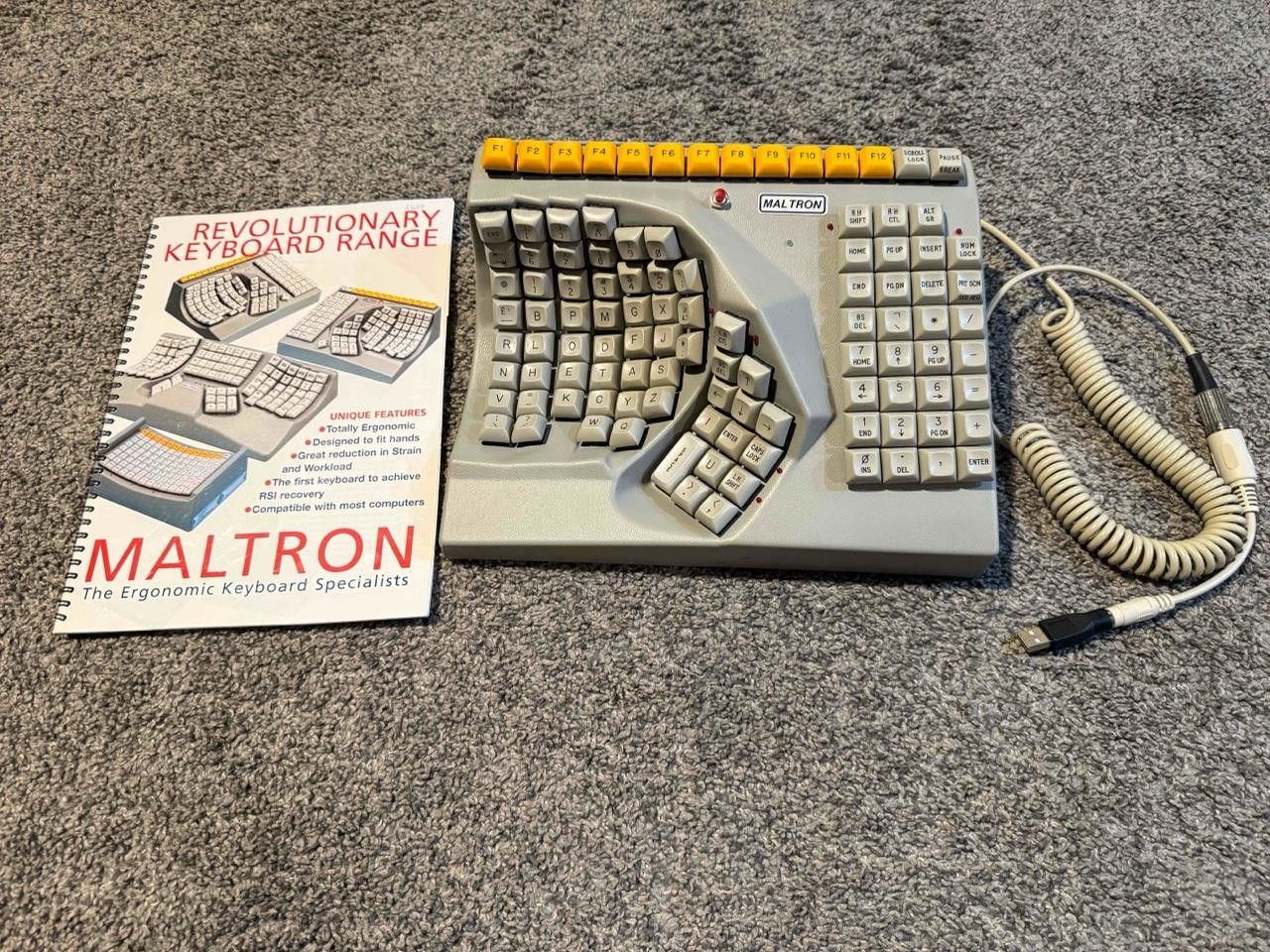 Maltron Ergonomic Keyboard for Single One Left Handed Person With Manual