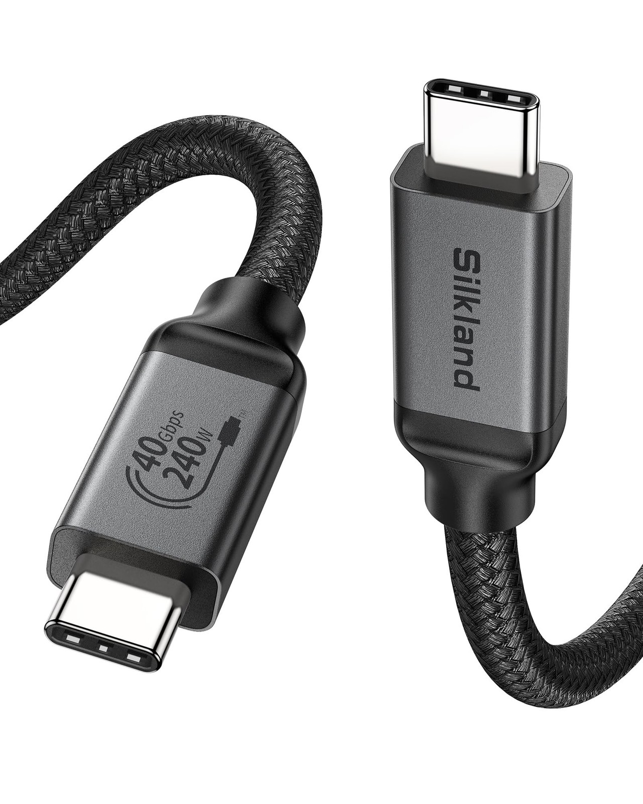 Silkland USB 4 Cable for Long Thunderbolt 4 Cable 10FT, 40Gbps/8K Display/240...