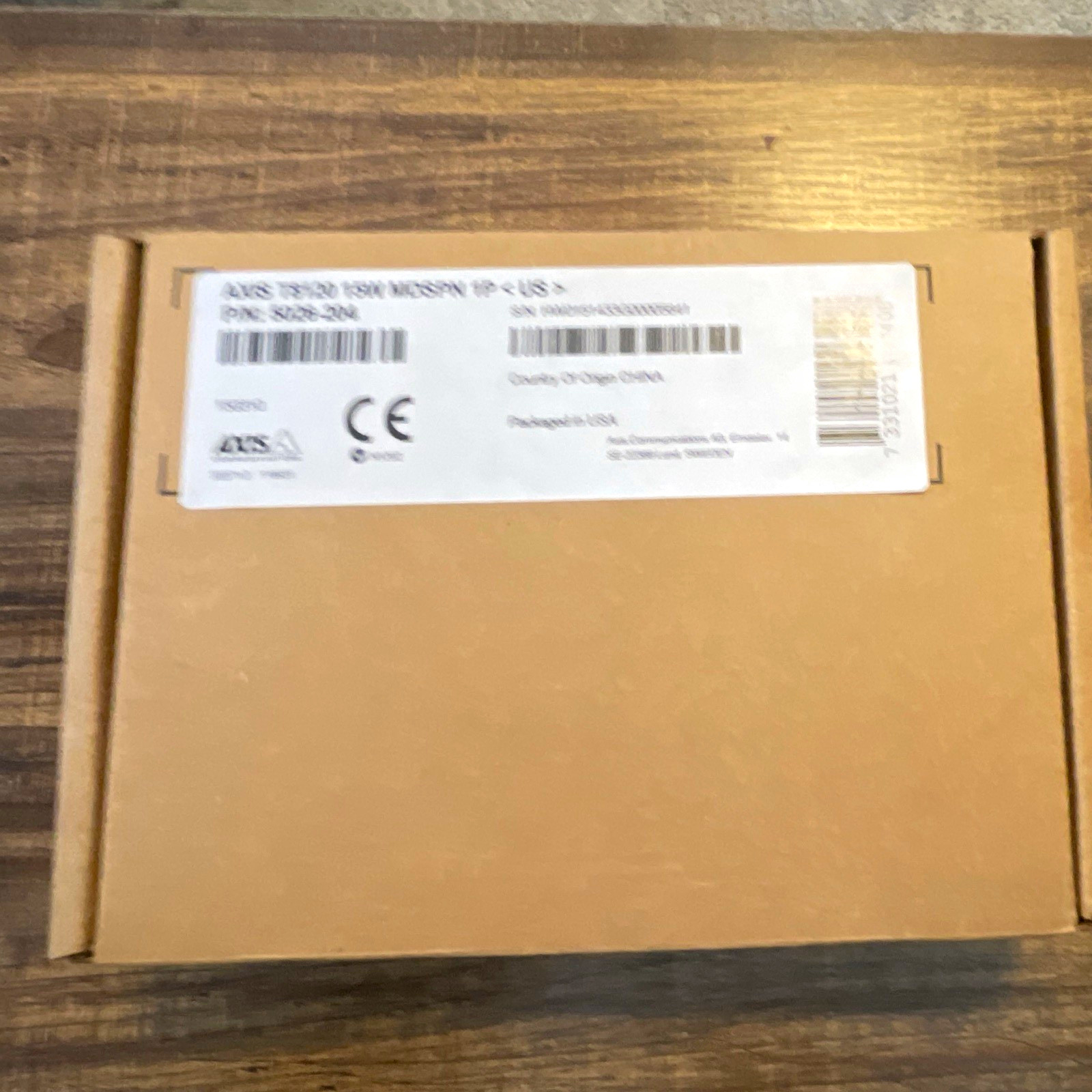 AXIS T8120 15W Midspan PoE Injector Gigabit RJ-45 5026-204