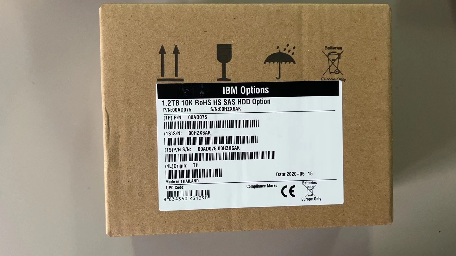 IBM 00AD075 00AD076 00AD079 00AD077 1.2TB 10K 6G 2.5" G2HS SFF SAS Hard Drive US