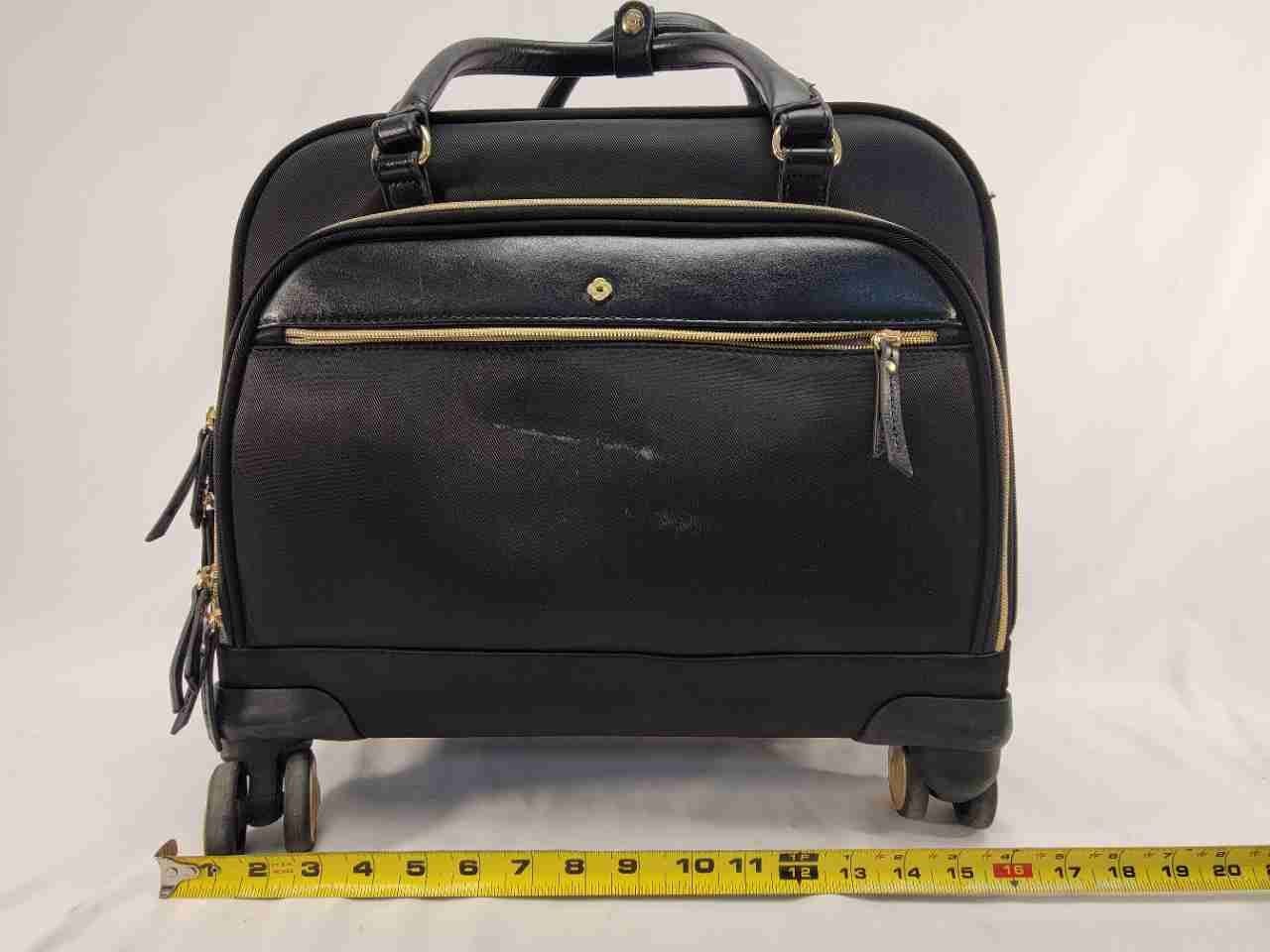Samsonite Black Mobile Office Rolling Laptop Bag Spinner Carry On Briefcase