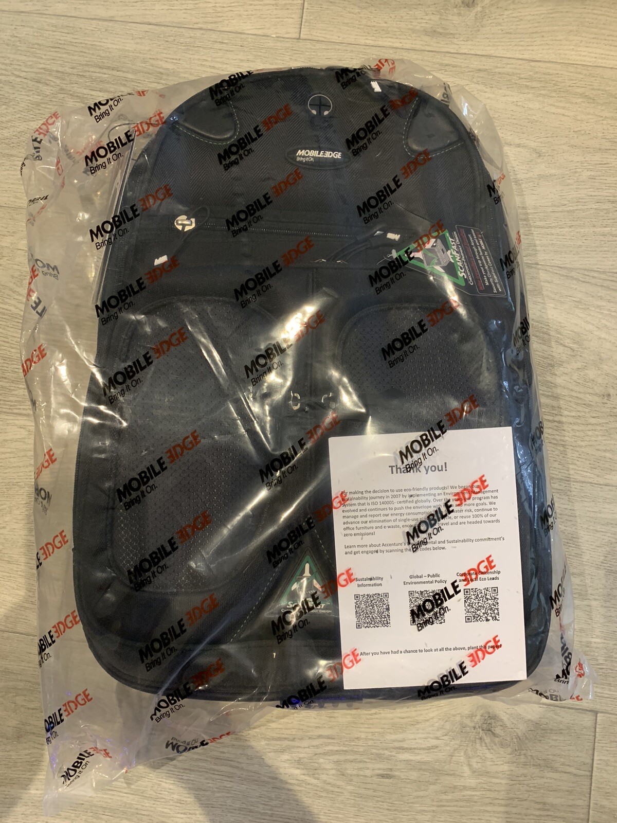 Mobile Edge Bring It On ScanFast Backpack 2.0- 17.3” Black Checkpoint Friendly