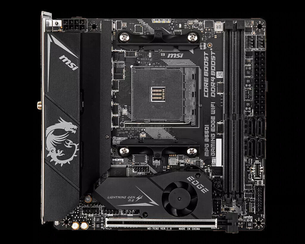 MSI MPG B550I GAMING EDGE WIFI AMD 64GB DDR4 B550 Motherboard Test