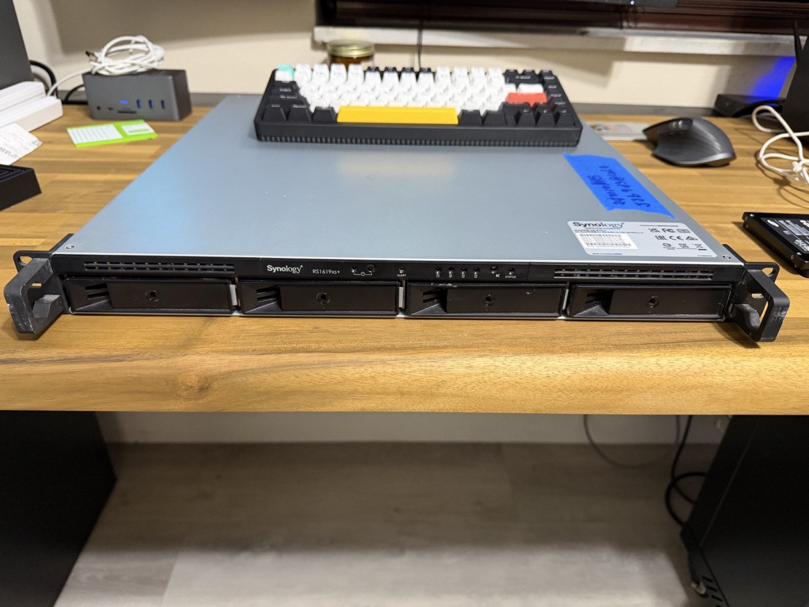Synology RackStation RS1619xs+ – 4-Bay Rackmount NAS – 2× 6TB HDD Included