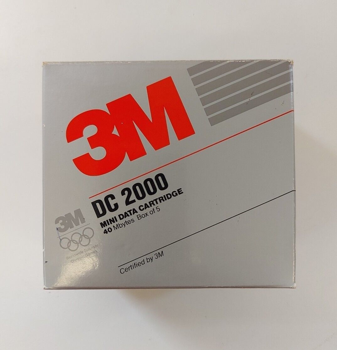 5 - 3M DC 2000 Mini Data Cartridges NOS BOX OF 5