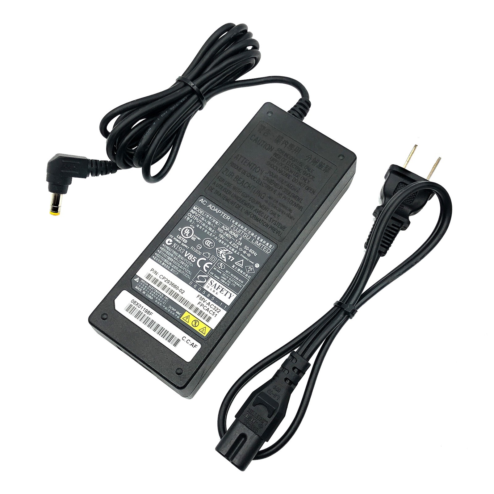 Genuine Fujitsu AC Adapter 80W for Lifebook S7110 S7210 S7211 S7220 Laptop