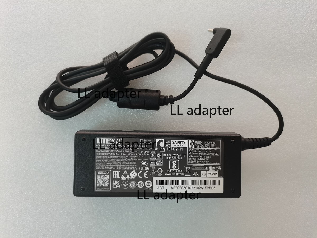 Original Acer N23C3 Aspire 5 A515-58PT 19V 4.74A PA-1900-32 3.0mm 90W Adapter