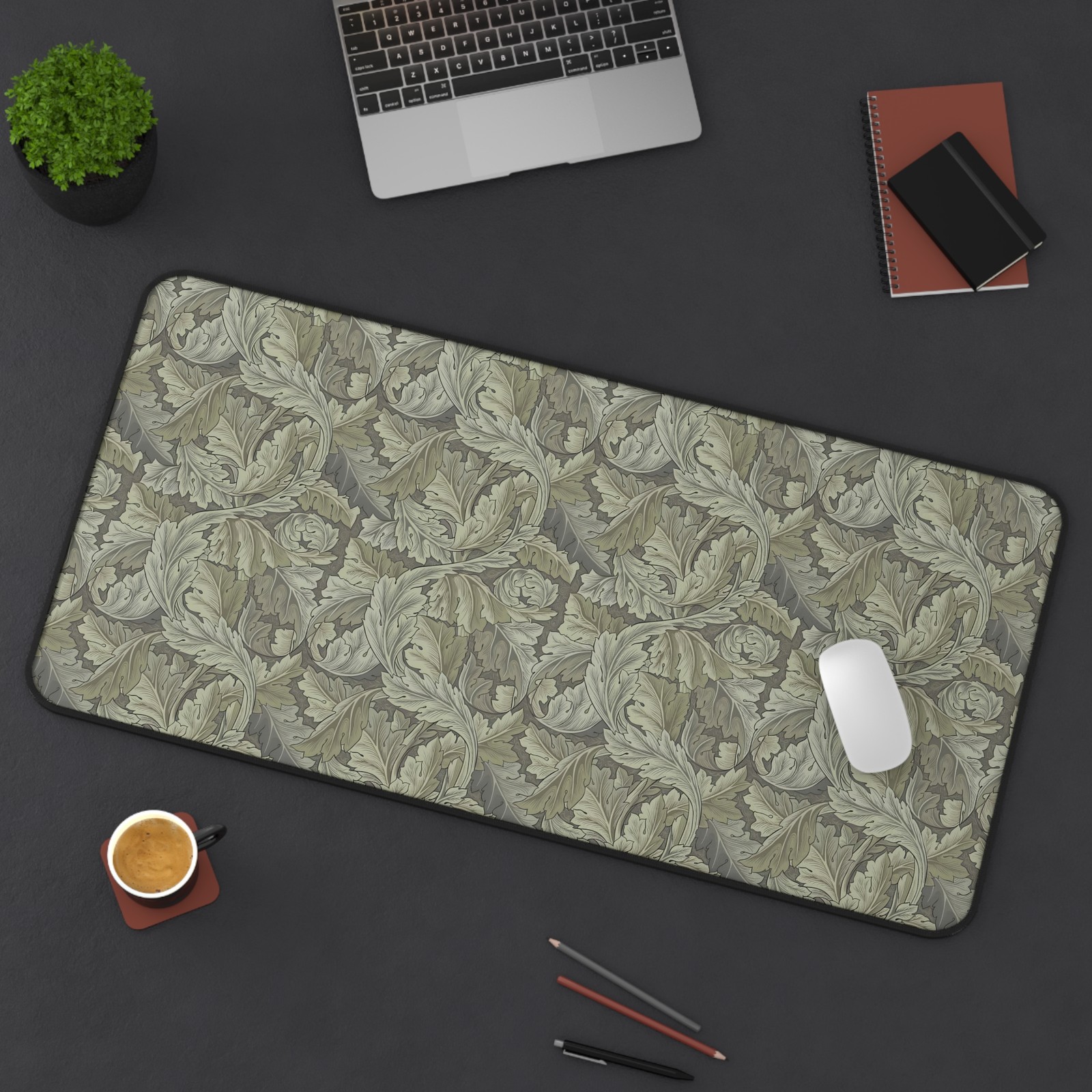 William Morris Acanthus Leaves Victorian Art Nouveau Desk Mat Mouse Pad Large