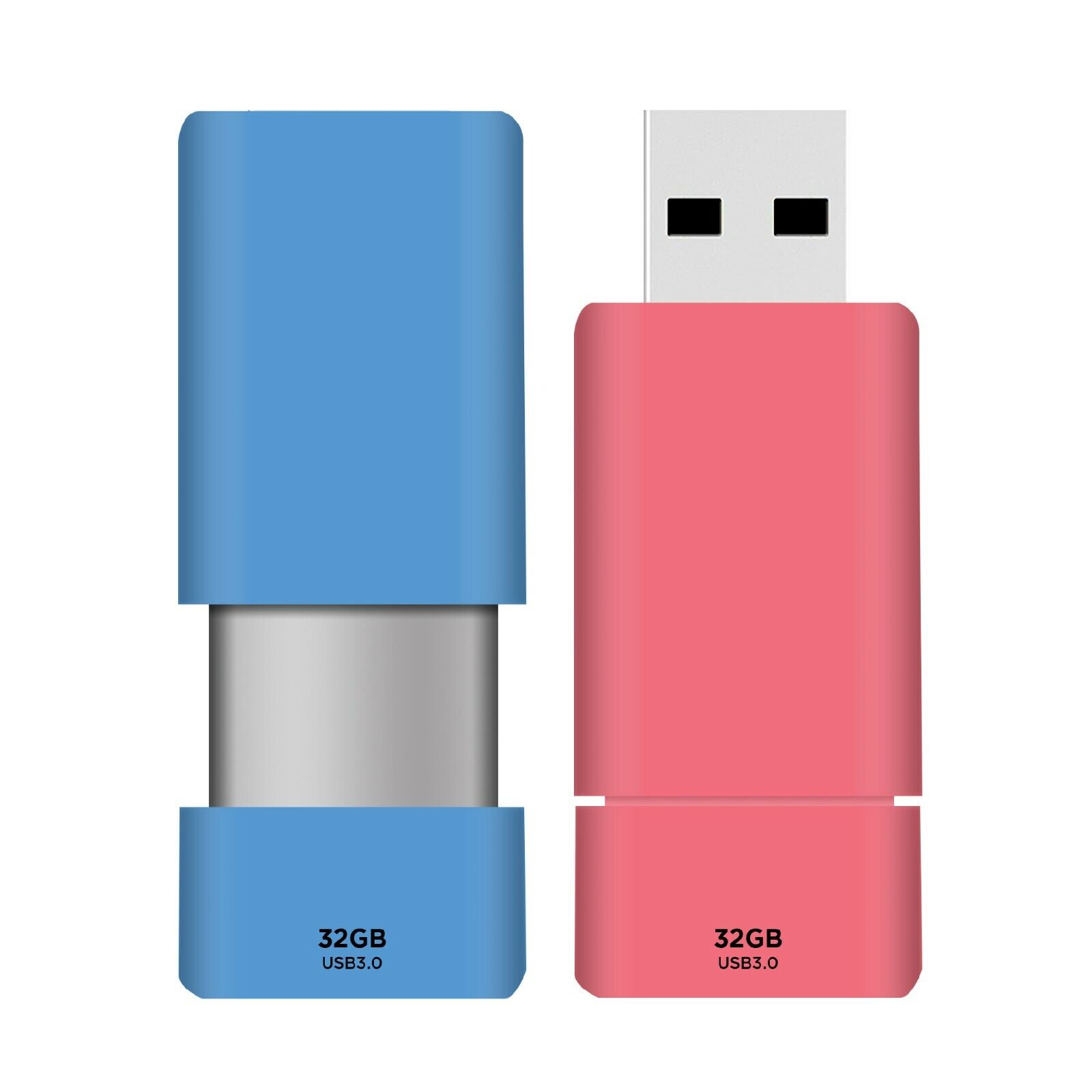Gigastone 32GB USB 3.0 Flash Drive, 2 Pack -colors combination shipped at random