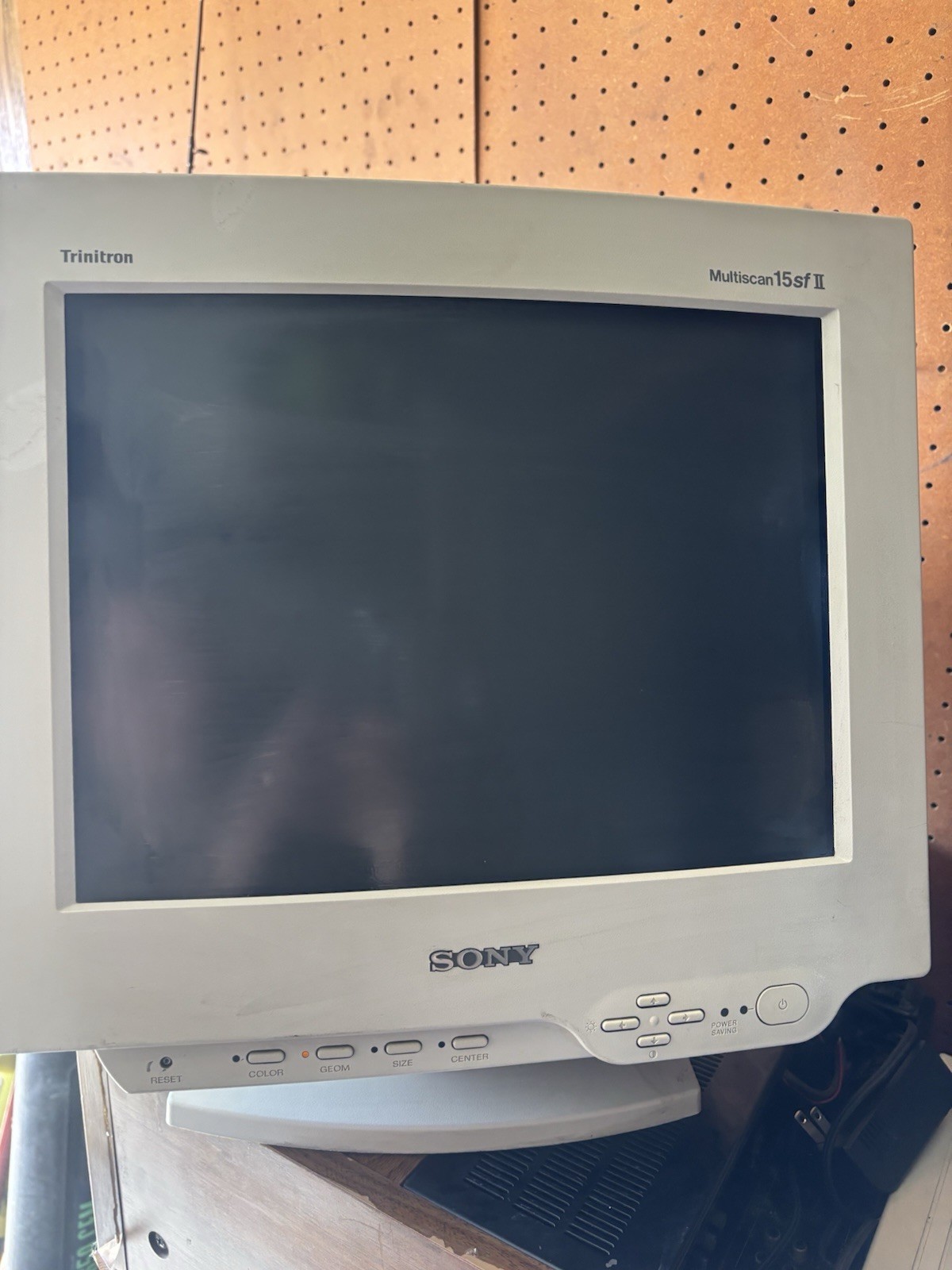 Sony Trinitron Multiscan15sf II Computer Monitor Vintage Sony For Parts