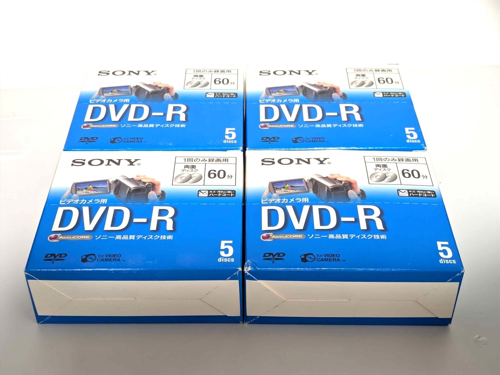 【SEALED 5-Packs x4】SONY DVD-R Blank Mini Disc 60min 2.8GB Double Sided