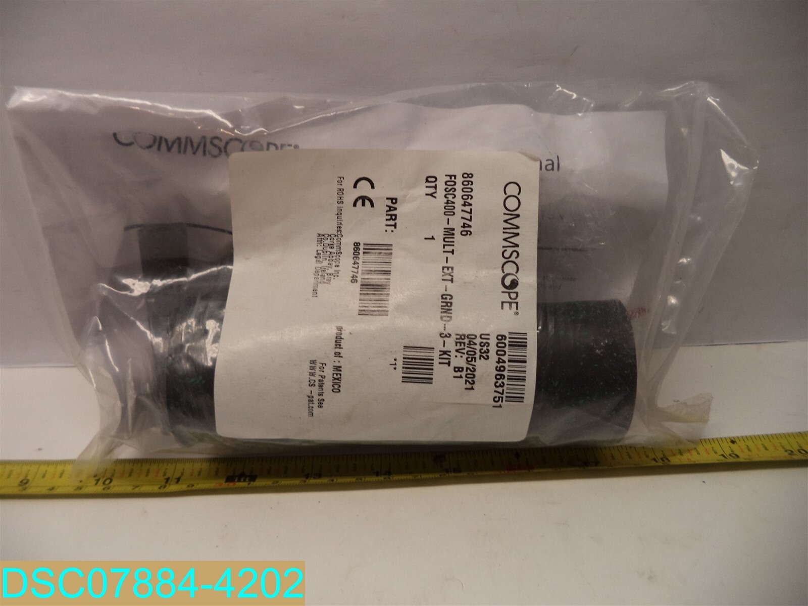 Commscope 860647746 FOSC400-MULT-EXT-GRND-3-KIT Black Plastic Tube 6007653729