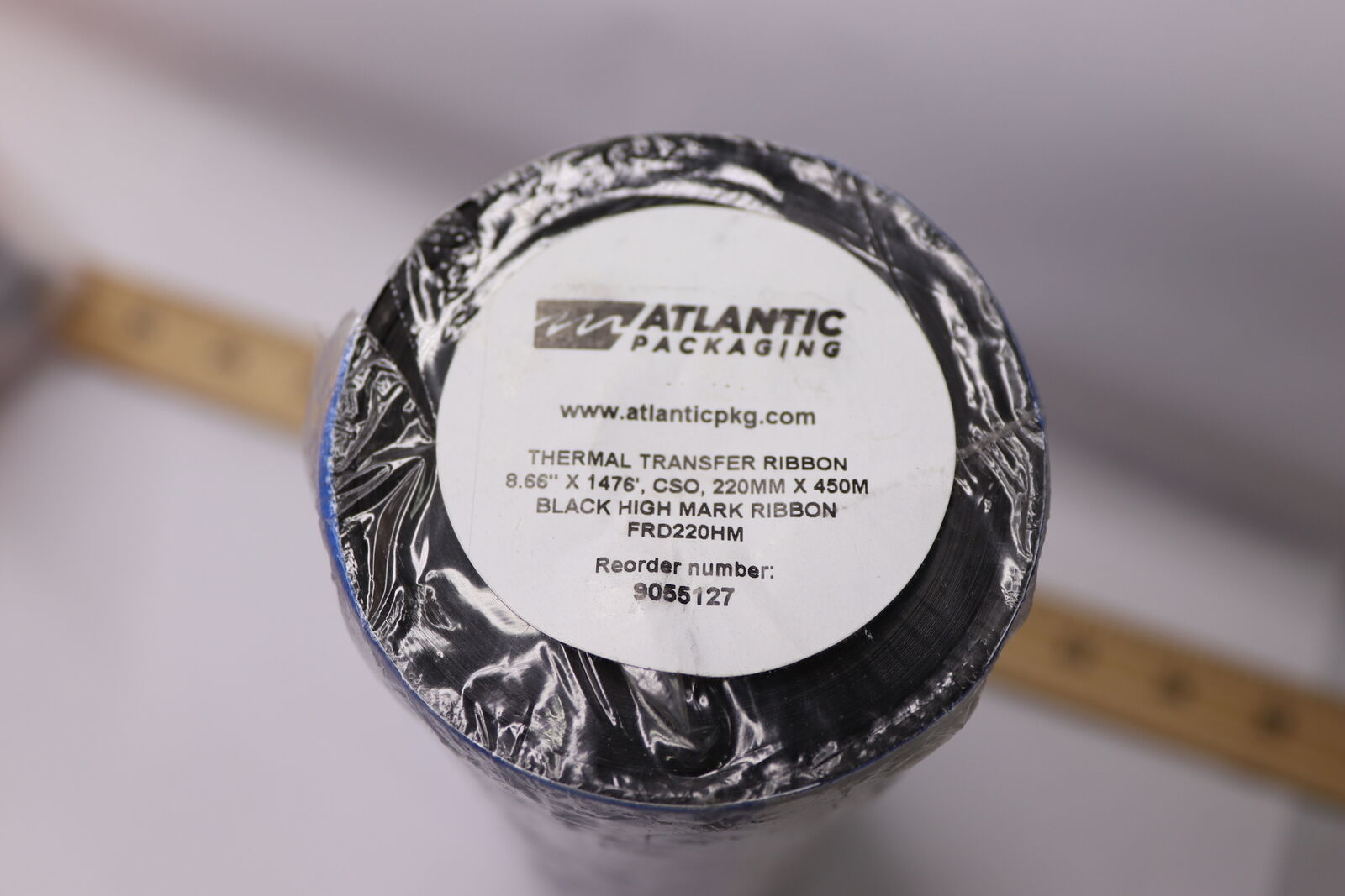 Atlantic Packaging Thermal Transfer Ribbon Black High Mark Resin 8.66
