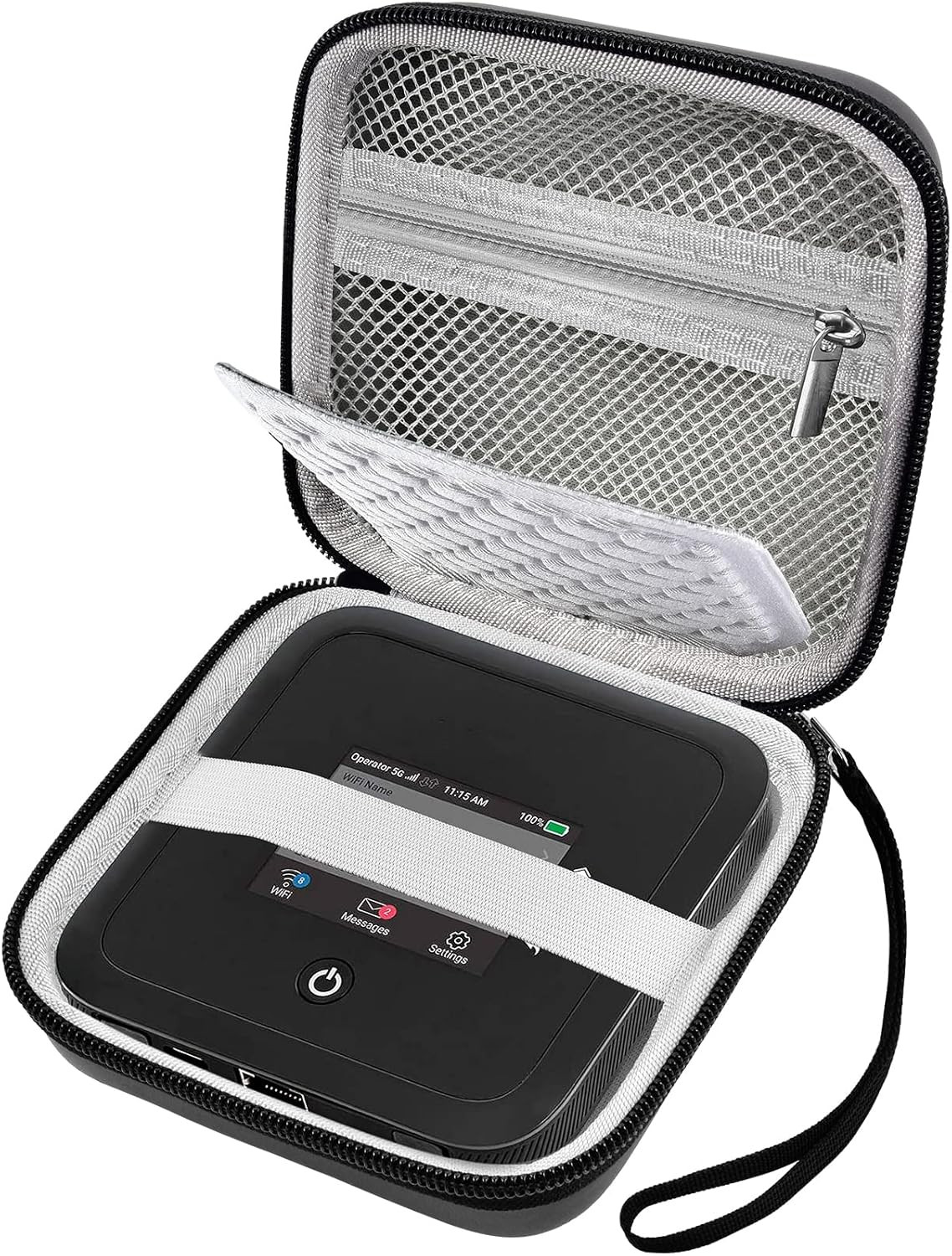 Hard Travel Router Case for NETGEAR Nighthawk M7 M5 M6 Pro 5G Mobile Hotspot wit