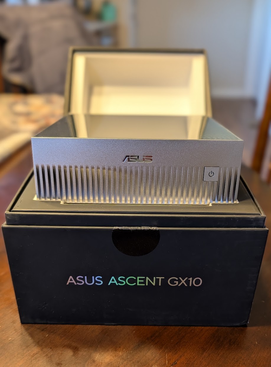 ASUS Ascent GX10 AI Desktop Supercomputer NVIDIA Grace Blackwell GB10 128GB 1TB