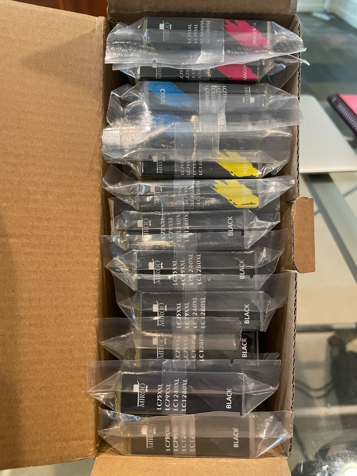 12-Pack Miroo LC75XXL LC79XXL LC1240XL LC1280XL Compatible Ink Cartridge 6B 2YCM