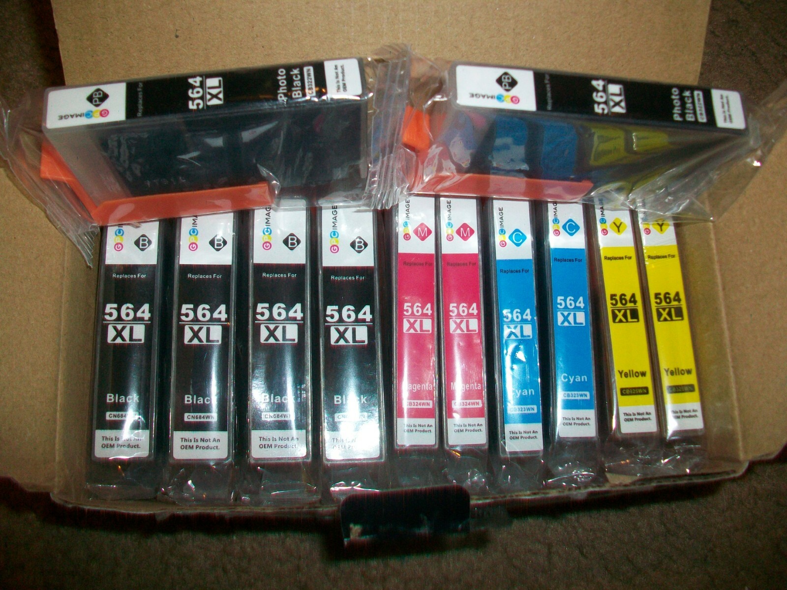 10-PK For HP 564XL For HP 564 XL Ink Cartridge Set PhotoSmart D7500 Series
