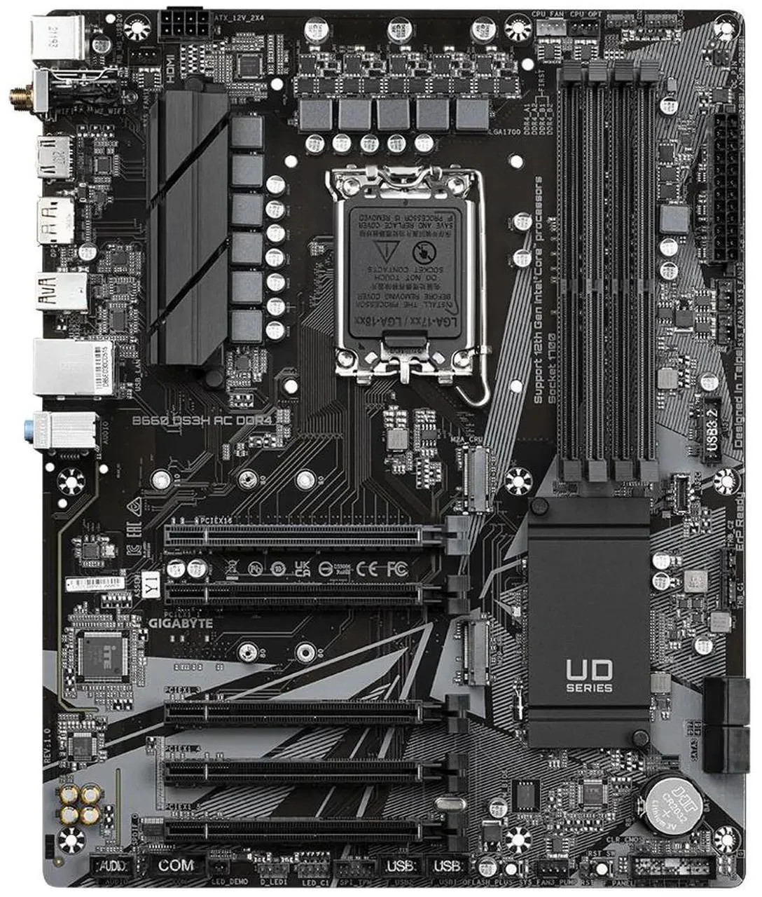 GIGABYTE B660 DS3H AC DDR4-Y1 Intel LGA 1700 B660 ATX M.2 Desktop Motherboard