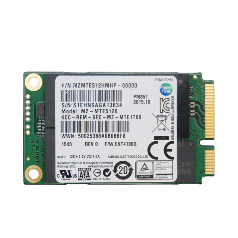 512GB Samsung SSD PM851 MZ-MTE5120 mSATA For Samsung Dell HP Lenovo Laptop Mini