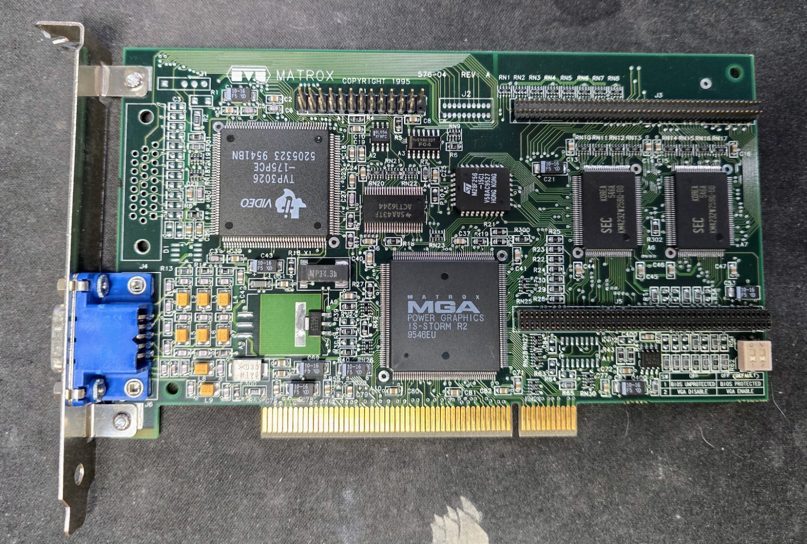 Matrox Millenium IS-Storm R2 2MB PCI Video VGA Graphics Card