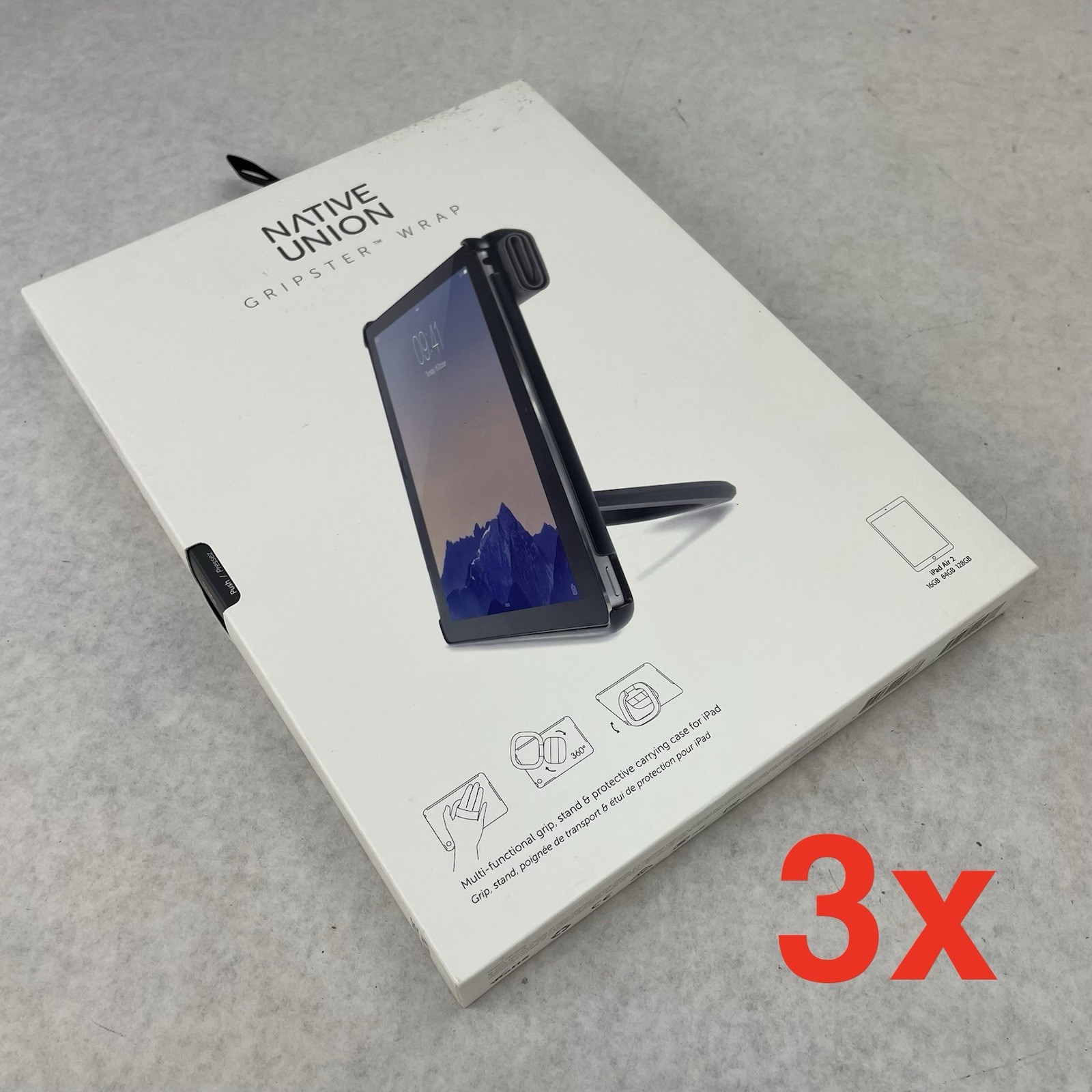 Native Union Gripster iPad AIR 2 16GB 32GB 128GB Case Compatible Lot of 3