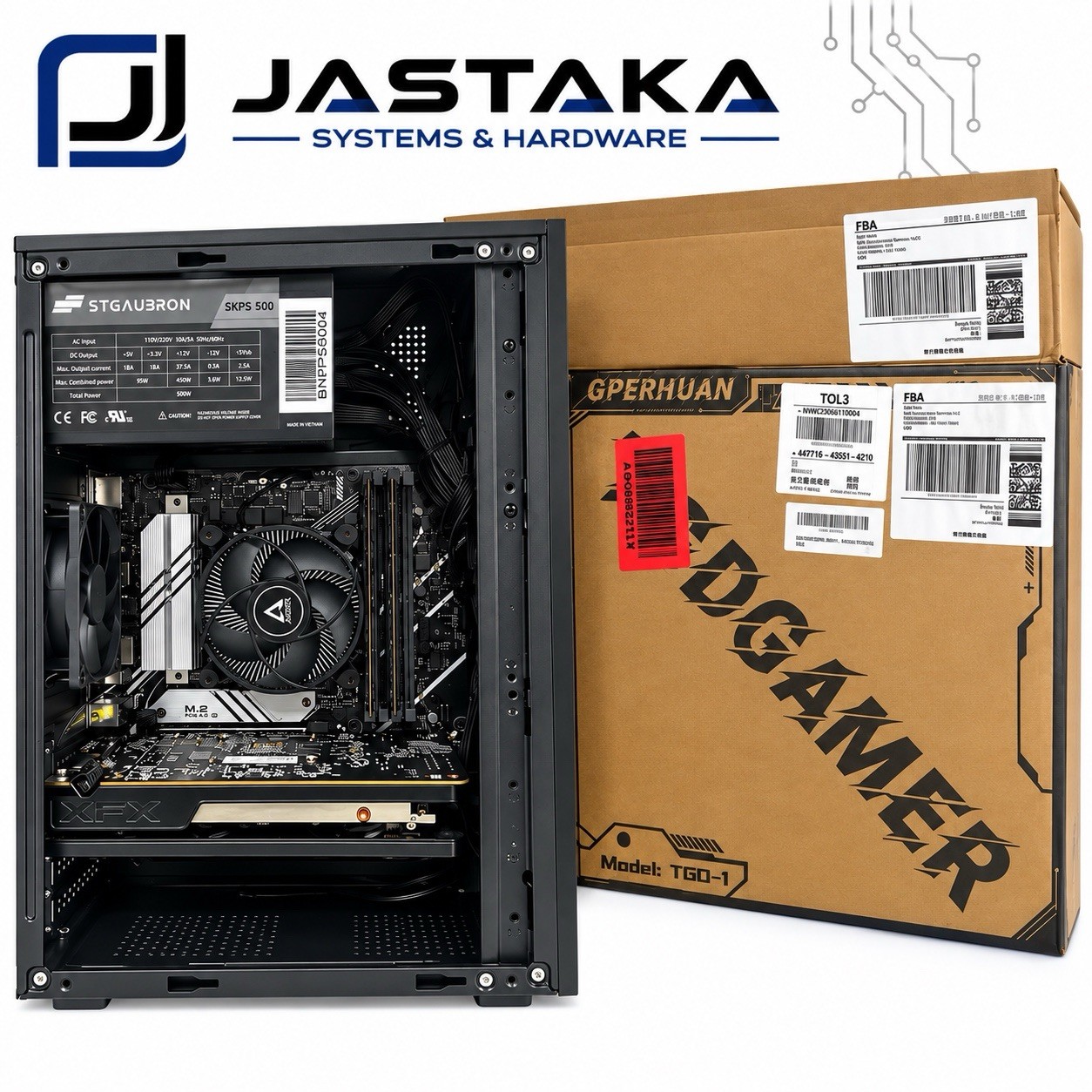 Gaming PC Intel i5-13400F  16GB DDR4 AMD Radeon R9 200 2GB 500GB SSD Wind 11 Pro