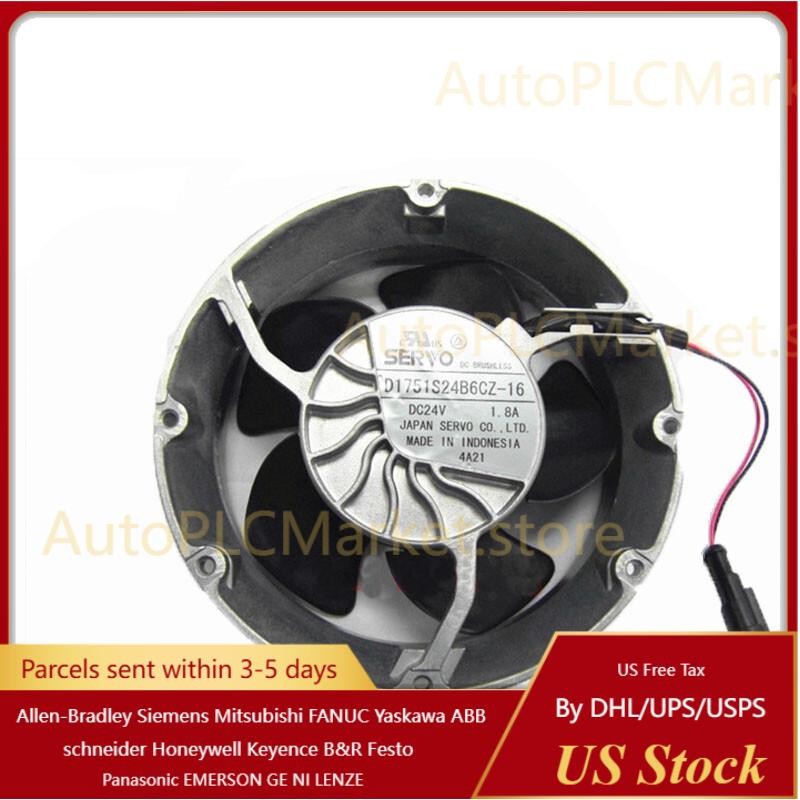1PC SERVO D1751S24B6CZ-16 DC24V 1.8A ABB Inverter Cooling Fan US Free TAX